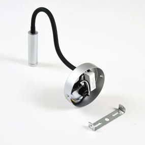 Brilagi - LED Flexibilná nástenná lampa MAYA LED/3W/230V 4000K strieborná