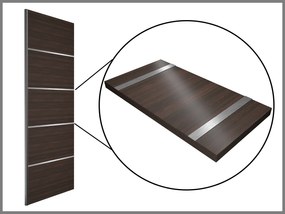 Šatníková skriňa 158cm Belini biely mat / biely mat s posuvnými dverami a zrkadlom  MBP SZP3/2/W/W/0/AL