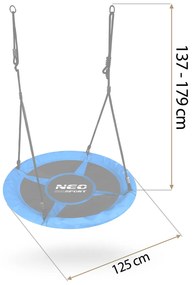 Neo-Sport Swingo 110 cm hojdačka bocianie hniezdo