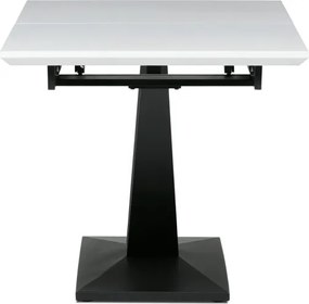 Jedálenský rozkladací stôl HT-W1630 biely / čierny