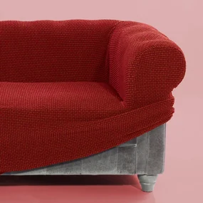 Super strečové poťahy NIAGARA tehlová relaxačné kreslo (š. 70 - 90 cm)