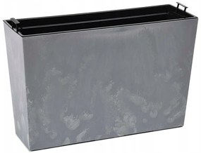 Truhlík s vkladom Bloom sivý betón
