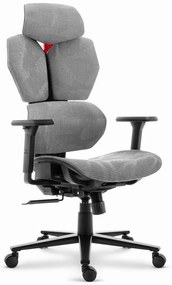 Ergonomická textilná otočná kancelárska stolička - HC-1010 Grey