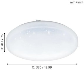 Eglo 97878 - LED Stropné svietidlo FRANIA-S LED/17,3W/230V