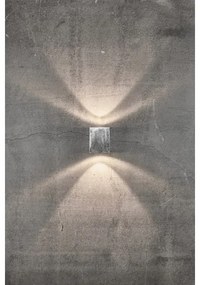 Nordlux - LED Vonkajšie nástenné svietidlo CANTO 2xLED/6W/230V IP44 strieborné