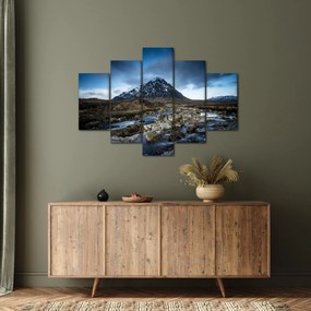 Obraz hory a rieky (150x105 cm)
