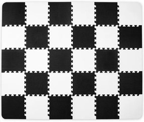 KINDERKRAFT - Penové puzzle LUNO 30ks čierna/biela