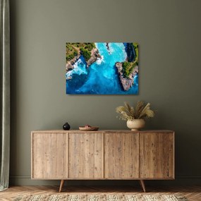 Sklenený obraz - Zátoka na Bali (70x50 cm)