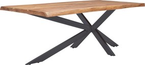 XXXLutz JEDÁLENSKÝ STÔL, akácia, čierna, farba akácie, 200/100/76 cm Landscape - Obývacie zostavy - 002178002201