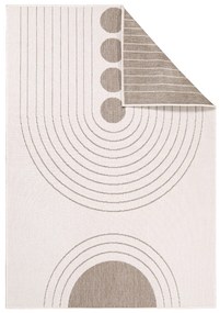 Dekorstudio Obojstranný koberec na terasu DuoRug 5739 - béžový Rozmer koberca: 80x150cm