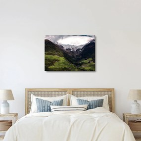 Obraz - Údolie pod horami (70x50 cm)