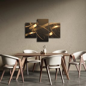 Obraz - Bronzové stuhy (90x60 cm)