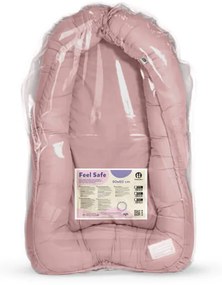 Hniezdo ochranné pre bábätko FEEL SAFE Dusty Pink 90 x 60 cm