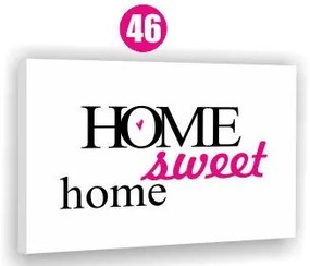 Moderný obraz na plátne 30x40 cm CITÁTY - HOME SWEET HOME