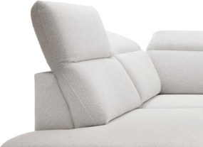 Rohová sedacia súprava Sienna 2, svetlo šedá látka, ľavý roh