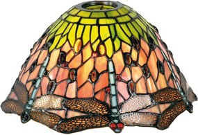 Tienidlo Tiffany Dragonfly - Ø 25 * 15 cm E27 / KH 6 cm