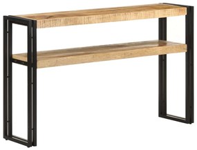 Konzolový stolík 120x30x75 cm surové mangovníkové drevo 321099