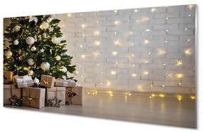 Obraz plexi Ozdoby na vianočný stromček darčeky 140x70 cm