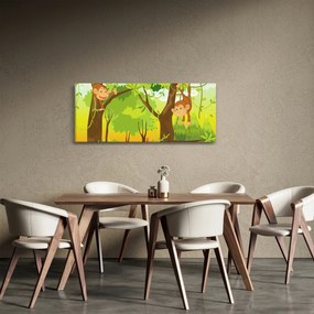 Obraz - Opičiaci (120x50 cm)
