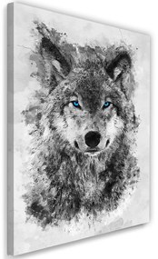 Gario Obraz na plátne Vlk s modrými očami - SyanArt Rozmery: 40 x 60 cm