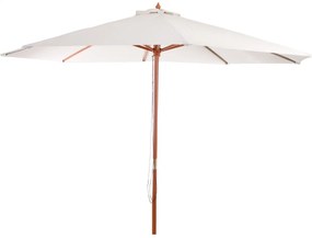Slnečník Florida Ø 3,5m - polyester/drevo 7kg - krémová