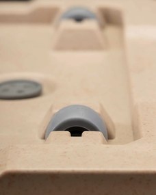 PLASTOVÝ KVETINÁČ NA KOLIESKACH BETONIQUE ECO 60X40X40 CM DREVENÝ DEKOR HNEDÁ