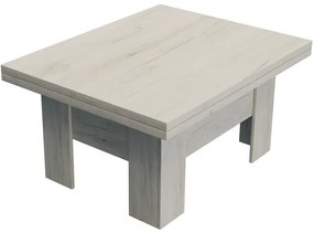 Konferenčný rozkladací, zdvíhací stolík Eryk Kraft Biela