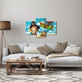 Obraz - Pirátsky poklad (90x60 cm)