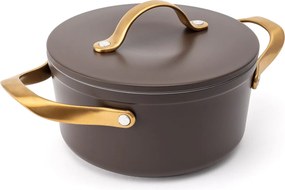 Elmich Nepriľnavý keramický hrniec Zen Ø 18 cm – hnedozlatá