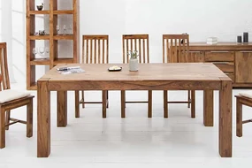 Elegantný jedálenský stôl z masívu Makassar Sheesham 160cm