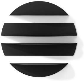 Čierne kovové police v súprave 4 ks 76 cm Solis – Umbra