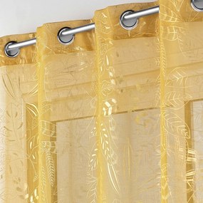 Žltá voálová záclona 140x280 cm Belflor – douceur d'intérieur