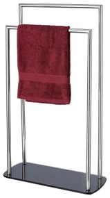WENKO 24076800 - Držiak na uteráky RAVINA 48x80 cm nerez/strieborná/čierna
