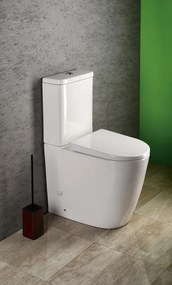 Sapho Sapho, TURKU RIMLESS WC kombi misa zvýšená, sp./zad.odpad, PC104WR