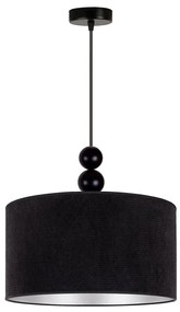 Duolla - Luster na lanku LYON 1xE27/15W/230V pr. 40 cm čierna