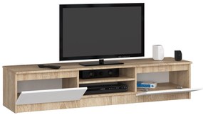 TV stolík Katalina (dub sonoma + biela). Akcia -22%. Vlastná spoľahlivá doprava až k Vám domov. 1069117