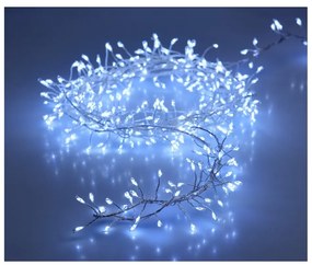 Svetelný vianočný drôt Martiel studená biela, 100 LED, 50 cm