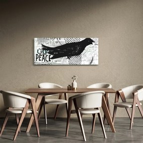 Obrázok - Street art - bird (120x50 cm)