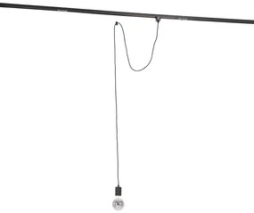 Závesné svietidlo s koľajnicovým závesom čierne - Cavalux