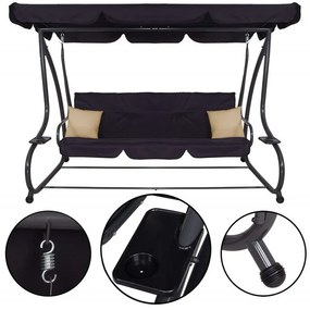 Záhradná hojdačka pre 4 osoby SPRINGOS GS0016