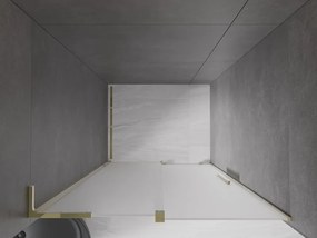 Mexen Velar L, posuvné sprchové dvere do otvoru 100 cm, 8mm sklo námraza, zlatá lesklá, 871-100-003-31-50