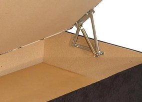 Posteľ Hurikán 80x200 cm, čierna/biela