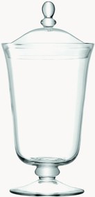 Ručne fúkaná sklenená úložná dóza Serve