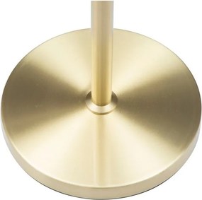 Biela/v zlatej farbe stojacia lampa so skleneným tienidlom (výška 176 cm) Glamy – Mauro Ferretti