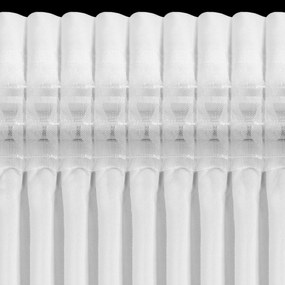 ZÁCLONA NA PÁSKE ROSSI 135X270 CM BIELA