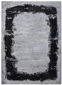 Dywany Łuszczów Kusový koberec Core A004 Frame black/light grey - 160x220 cm
