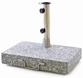 Garthen 40734 Stojan na slnečník obdĺžnikový žula - 25 kg
