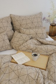 Francúzske krepové obliečky Renforcé - Sebastian béžový