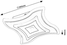 Rabalux 6958 - LED stropné svietidlo TANELI LED/20W/230V 3000/4000/6000K