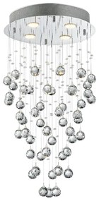 LUXERA 62411 - Krištáľový prisadený luster NORR 4xGU10/50W/230V